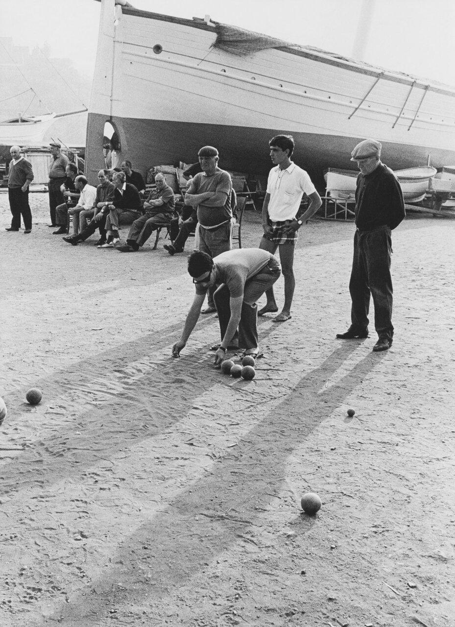 Bocce sulla spiaggia di Sestri Levante, 1968