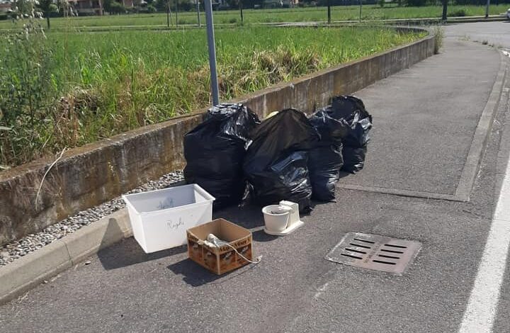 Rifiuti abbandonati in strada a Verdellino: «Rintracciati e multati i trasgressori»