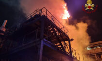 Incendio nella notte in un'azienda chimica di Grassobbio: nessun ferito