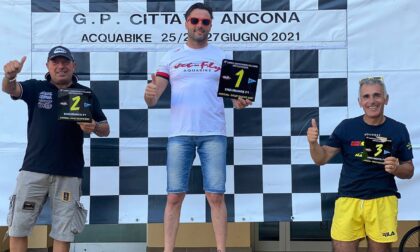 Campionato italiano moto d'acqua 2021: Michele Cadei e la moglie Sonia Carrara conquistano Ancona