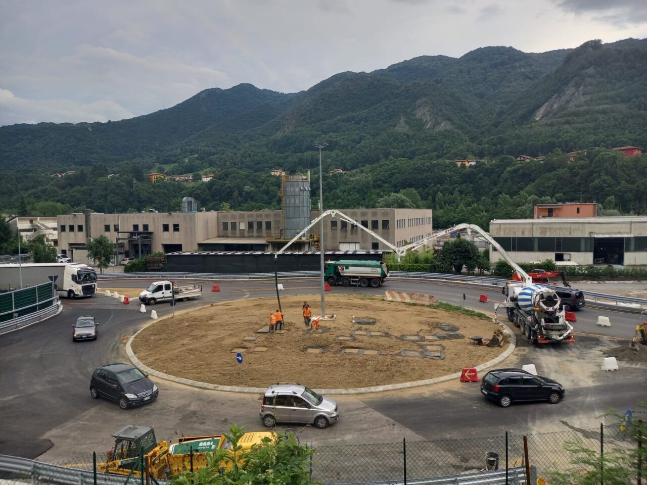 Variante di Zogno: aperta al traffico, ma parzialmente, anche la rotatoria Sud