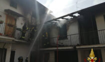 A fuoco una corte nel centro di Martinengo: due famiglie evacuate, nessun ferito