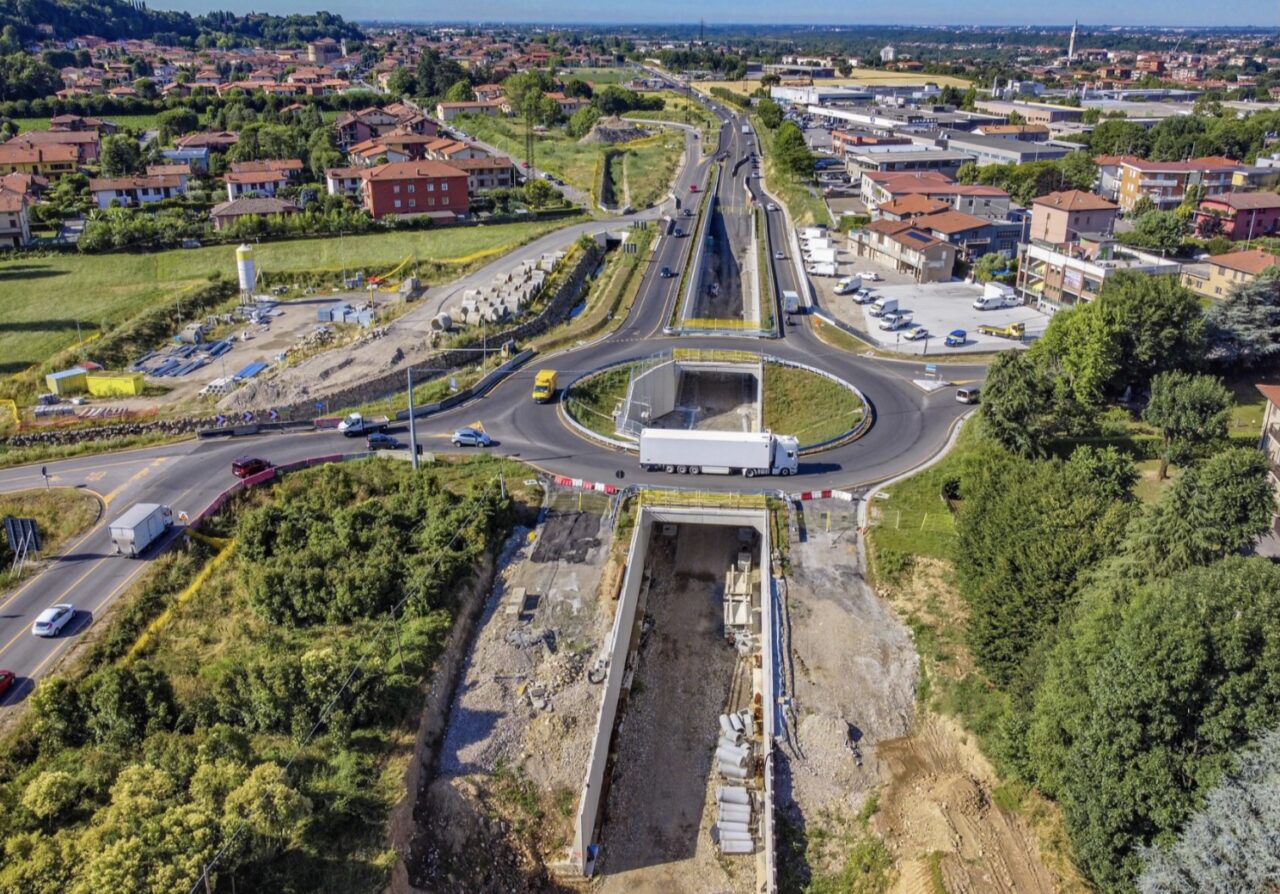 Treviolo-Paladina: la chiusura del cantiere slitta a febbraio 2022, lavori completati al 70%