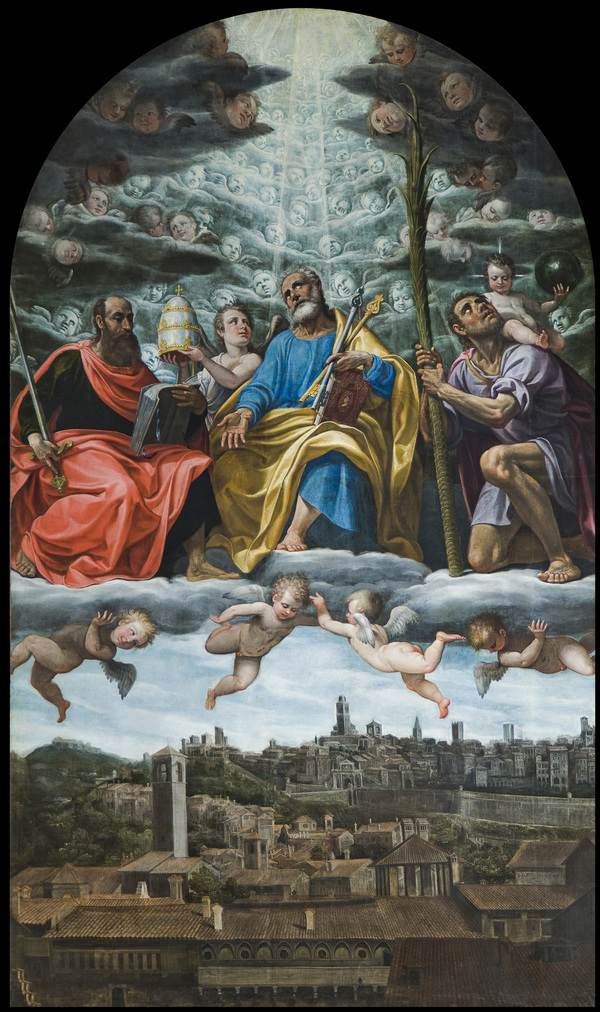 PARROCCHIE_Giovanni Paolo Cavagna I santi Pietro, Paolo e Cristoforo 1607 (1)