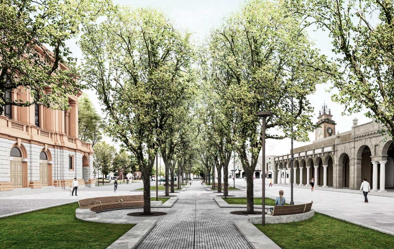 Riqualificazione del centro Piacentiniano: i lavori si spostano sul Sentierone e cambia la viabilità