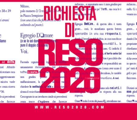 L’iniziativa “Reso 2020”, con le testimonianze del lockdown