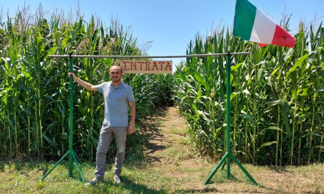 Alessandro Ciocca e l’idea di creare, nei campi di Treviglio, un labirinto in mezzo al mais