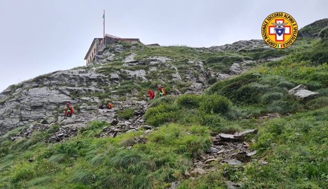 Si ferisce alla tibia tra i rifugi Brunone e Coca: soccorso escursionista 26enne di Albino
