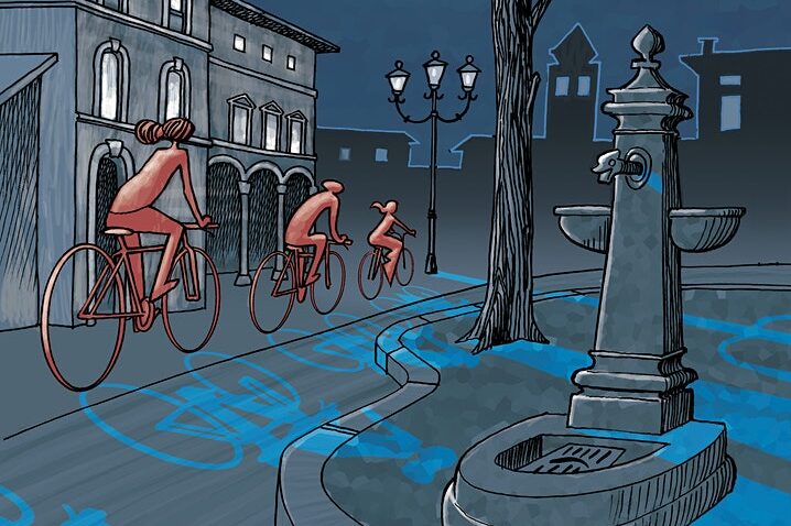 Vedere Bergamo ma con altri occhi: una pedalata teatrale sotto le stelle