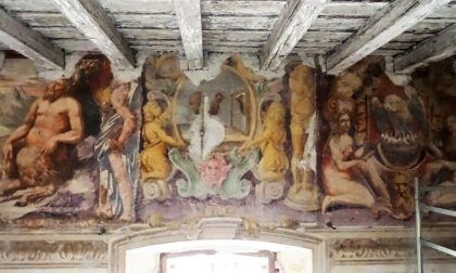 Dalle pareti del chiostro piccolo di Sant’Agostino è emerso un ciclo di dipinti del Cinquecento