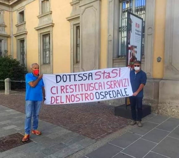 Depotenziamento dell’ospedale di San Giovanni Bianco: sit-in di protesta al Papa Giovanni