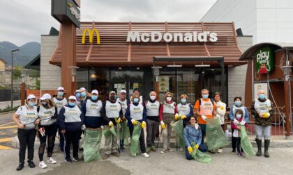 McDonald’s in campo per l'ambiente: raccolti 210 chili di rifiuti abbandonati