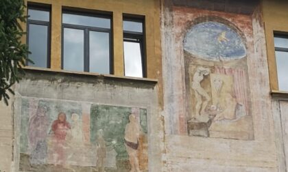 Stanno scomparendo gli affreschi sui muri della scuola della Carrara. Bisogna tutelarli