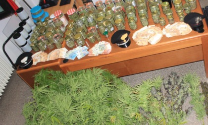 Oltre 10 chili di marijuana nascosti in barattoli della marmellata: arrestati padre e figlio