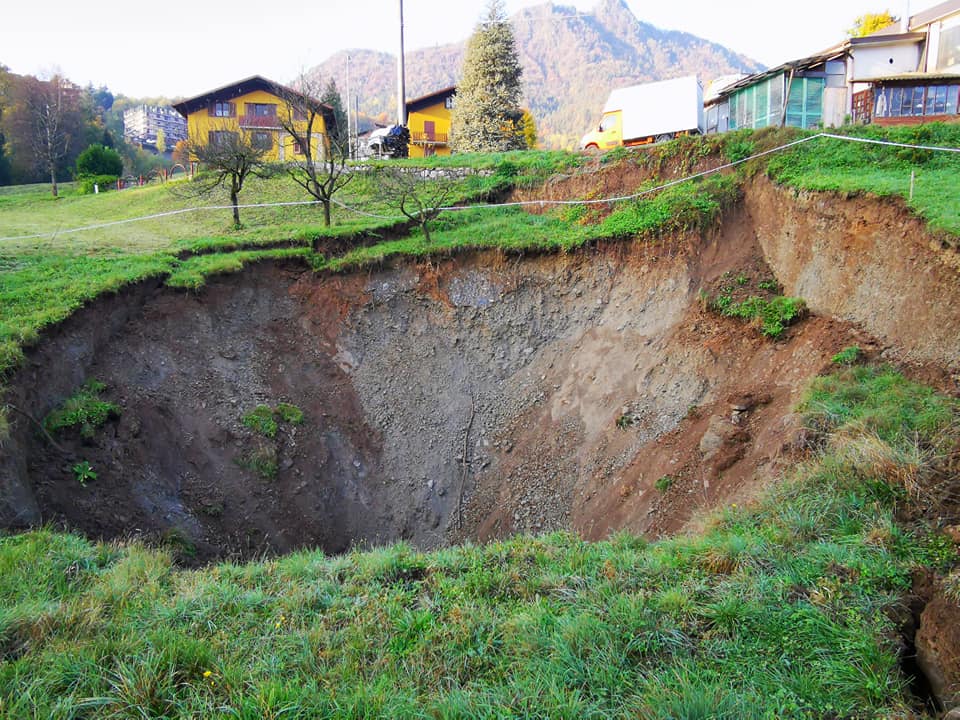 Santa Brigida, la voragine si allarga: a inizio novembre il Comune sentirà la Provincia
