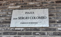Intitolata alla memoria dell'ex parroco don Sergio Colombo la nuova piazza di Redona