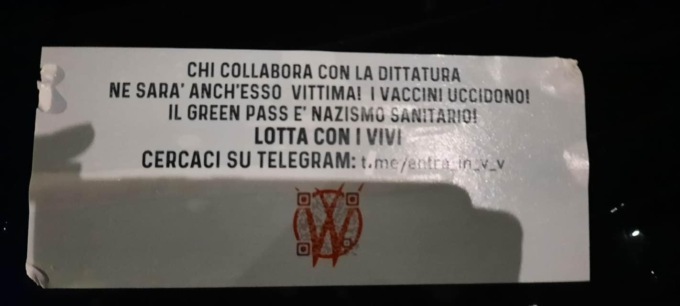 Volantini no-vax sulle auto dei dipendenti del Papa Giovanni. Fagiuoli: «Nessun rispetto»