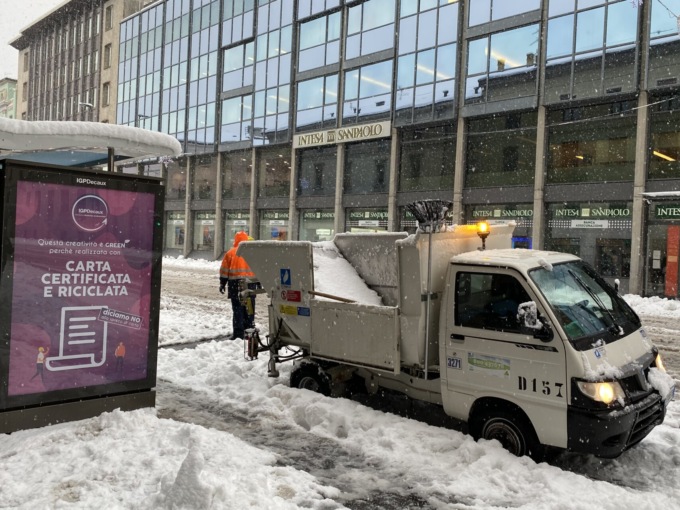 Arriva la nevicata a Bergamo: attivato il “Piano Neve” con quattro scenari d’intervento