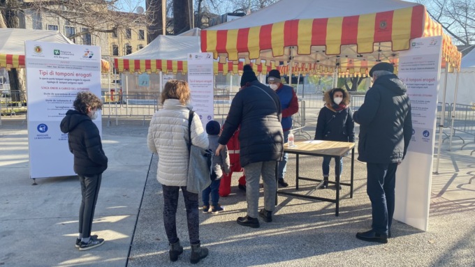 Tamponi scolastici: dal 24 gennaio attivo un percorso dedicato in piazzale Alpini
