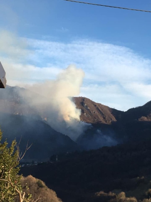 Le fiamme divorano 2,5 ettari di bosco a Poscante, si indaga sull’origine dolosa