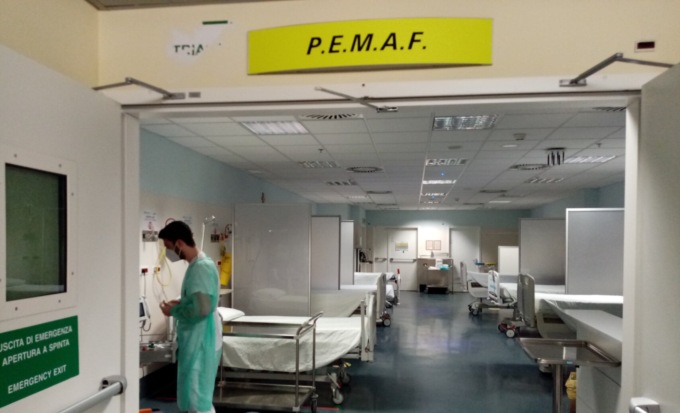La quarta ondata sta finendo: l’area Pemaf del pronto soccorso del Papa Giovanni è Covid free