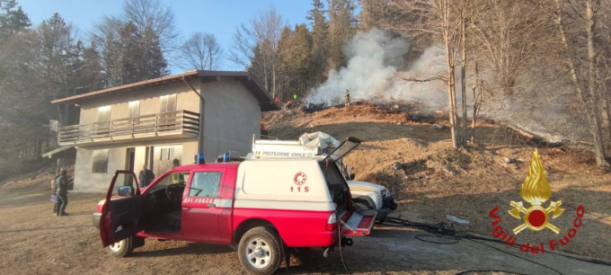 Pericolo d’incendi boschivi: allerta “rossa” anche sulle Prealpi bergamasche