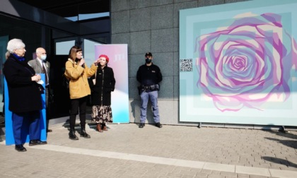 Inaugurato a Creattiva il murales "ecologico" contro la violenza sulle donne