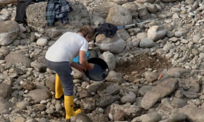 La morsa della siccità riporta i cercatori d'oro lungo le sponde in secca dell'Adda