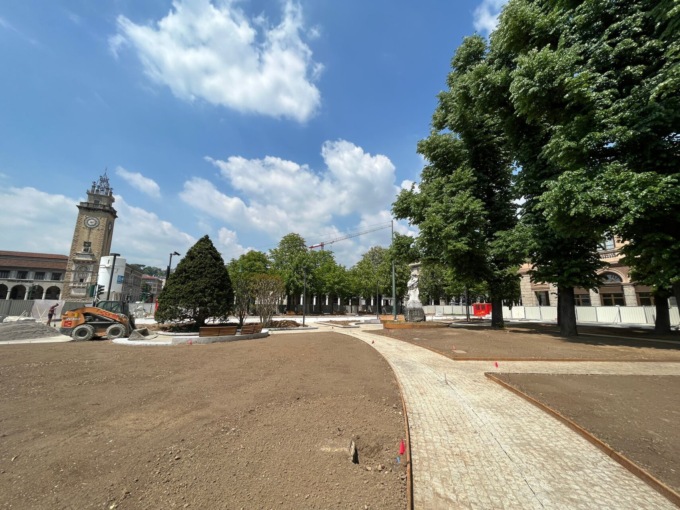 Il centro di Bergamo è tutto un cantiere, ma a fine giugno comincerà a sbocciare