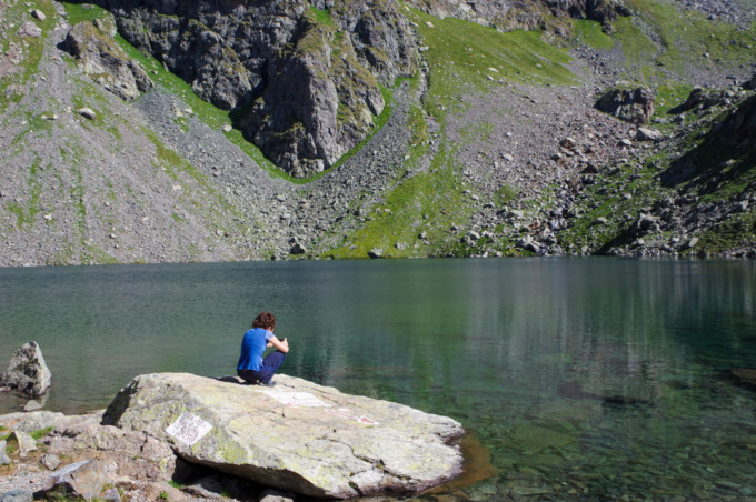 Il Lago Gelt resta il “Cuore delle Orobie”, ma a causa di caldo e siccità non è più ghiacciato