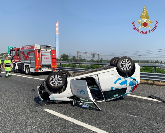 Ribaltamento in Brebemi, il secondo incidente in poche ore