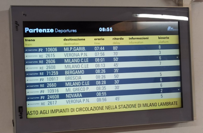 Contratto con Trenord prorogato a luglio 2023