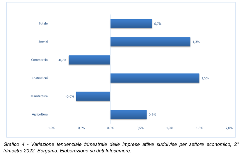 dati imprese variazione settore