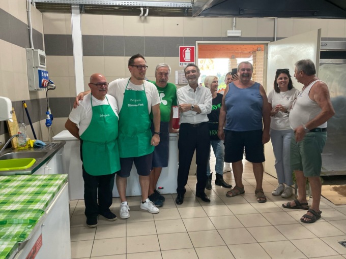 Fontana, presidente della Regione, è stato ieri a Osio Sopra, ma non c’era folla ad attenderlo