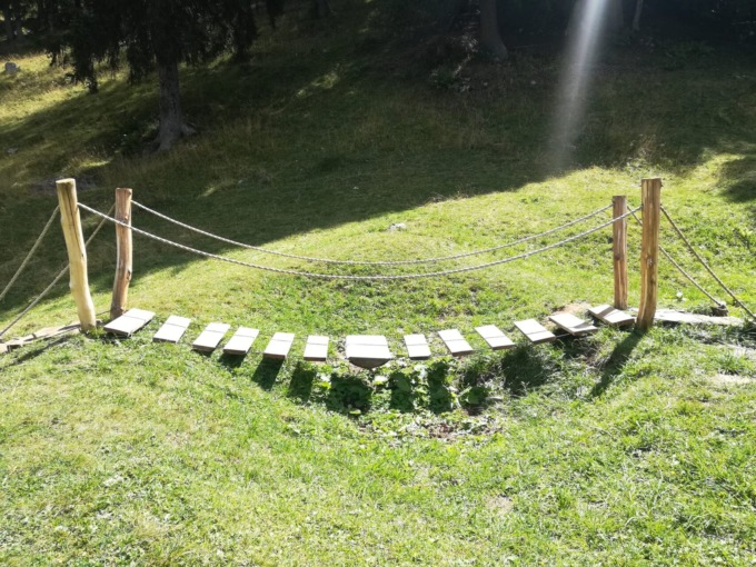 Ad Averara c’è «il ponte tibetano più corto e basso del mondo»