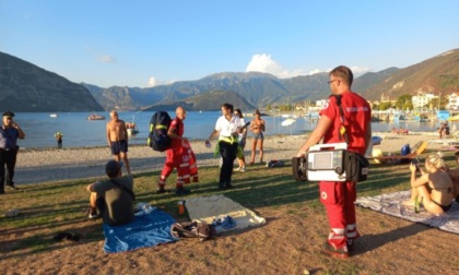 Bagnante disperso a Iseo. Ma stava prendendo il sole a Predore dopo la traversata