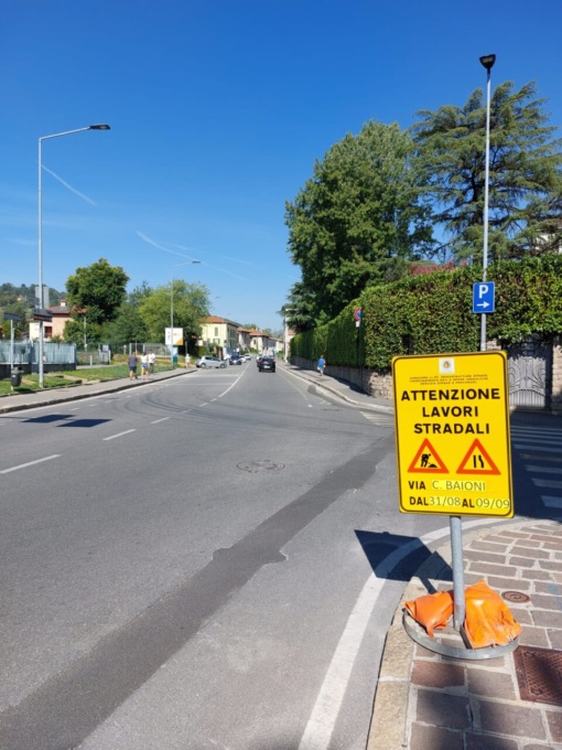 Lavori di asfaltatura a Bergamo, come cambia il traffico