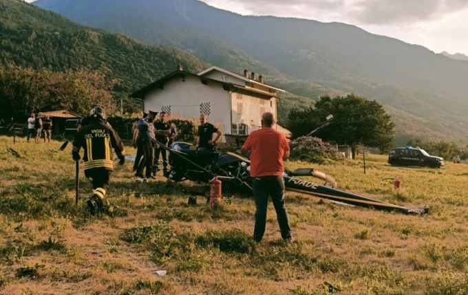 Elicottero precipitato, aperto il procedimento penale per ricostruire la dinamica dell’incidente