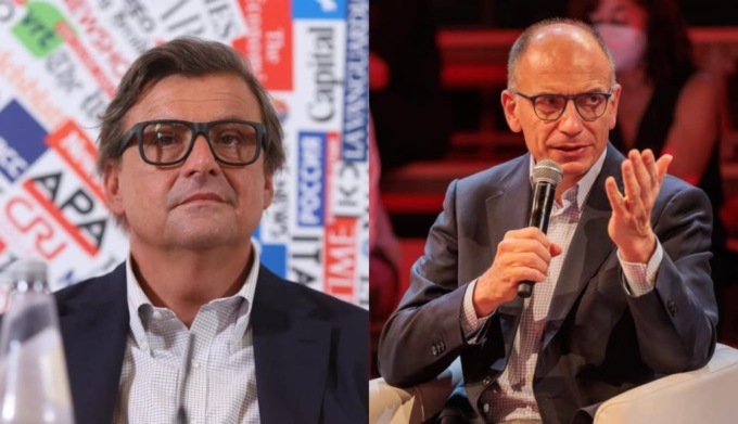 Al comizio non c’è gara: Calenda scalda la Fiera, Letta non accende Piazza Dante
