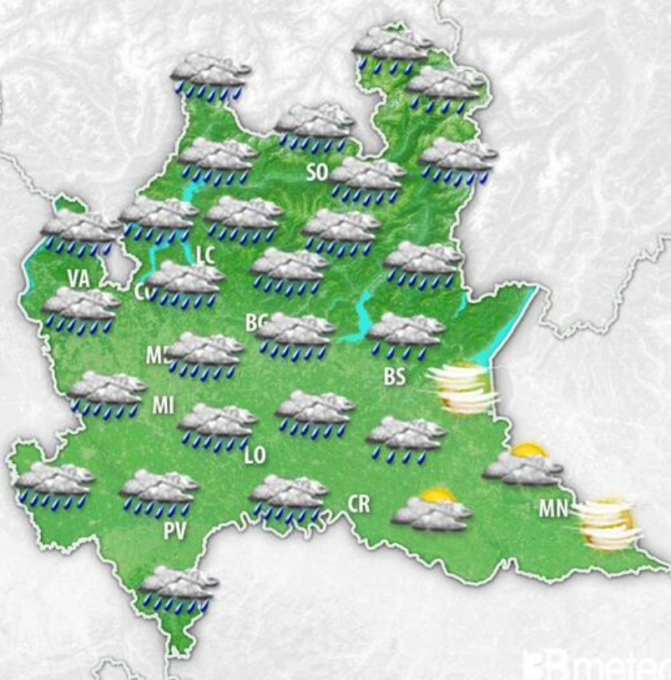 Meteo per il fine settimana: nuvole in arrivo e precipitazioni sia sabato che domenica