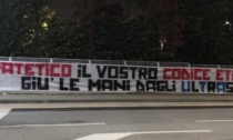 Scaramucce allo stadio, striscione fuori da Zingonia lunedì sera: «Giù le mani dagli ultras»