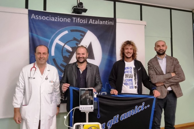 Tifosi e solidarietà: Ata Caravaggio e “Prima gli Amici” donano un monitor alla Pediatria di Treviglio