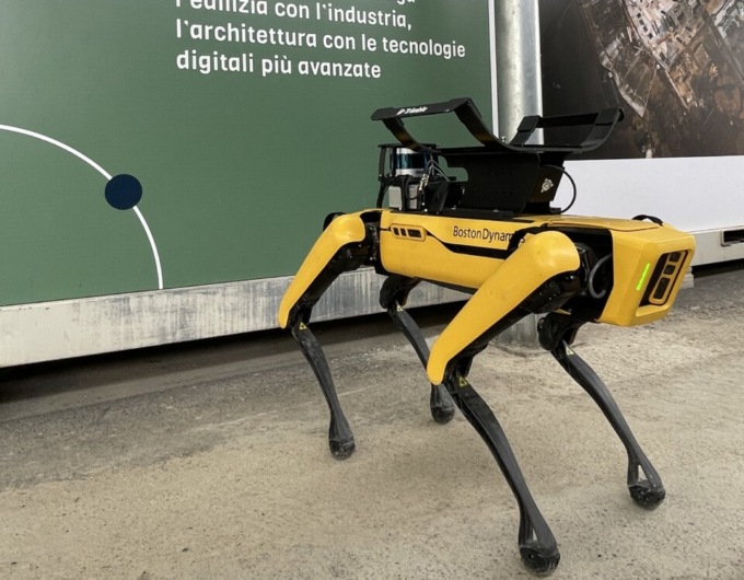 Il cane robot Spot a Chorus Life: il cantiere più tecnologico d’Italia scelto per il primo test