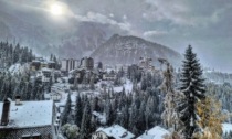 Tornata la neve sulle Orobie: le immagini che arrivano da Foppolo