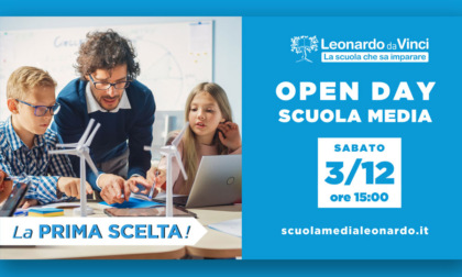 Scuola Media Leonardo da Vinci: Open Day sabato 3 dicembre