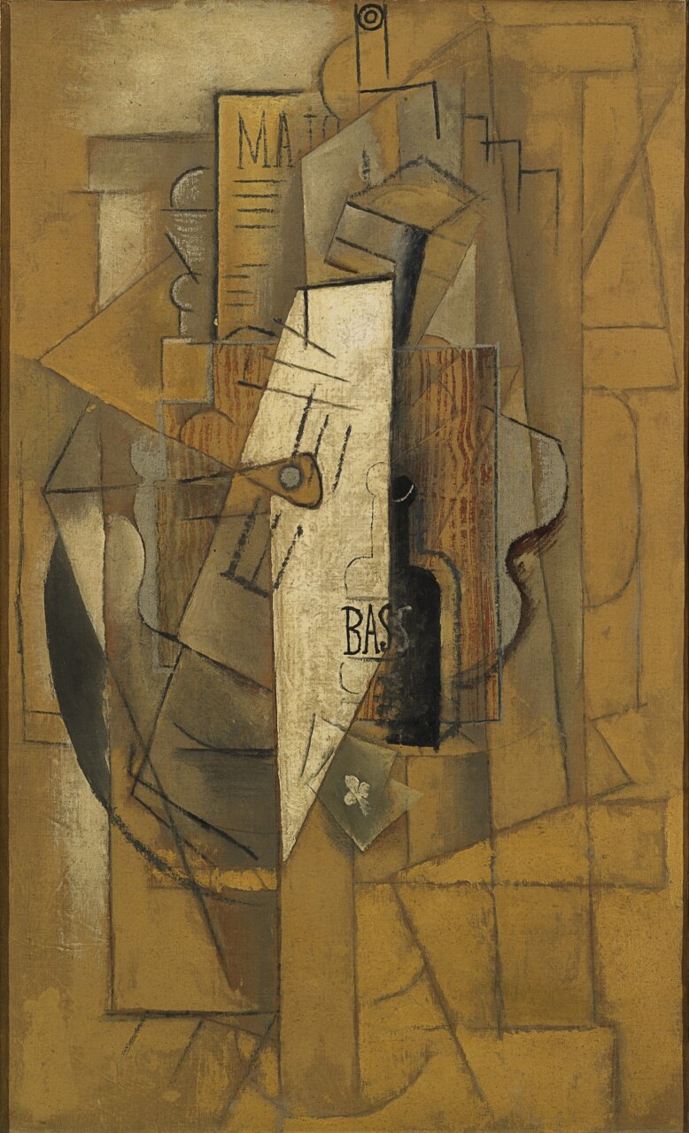 Picasso_La bouteille de Bass, 1912-1914_Museo del Novecento, Milano_SIAE