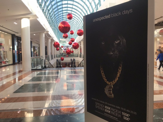 Oggi è il Black Friday: Oriocenter in prima fila con promozioni e gift card premio