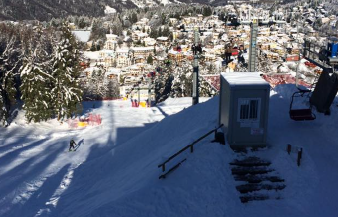 Selvino a secco di neve, la pista da sci sul monte Purito costretta a restare chiusa
