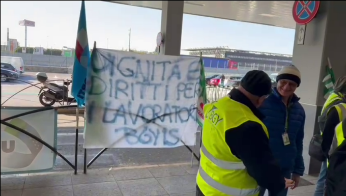 Sciopero del personale di terra a Orio, adesione all’80%. «Adesso riprenda la trattativa»