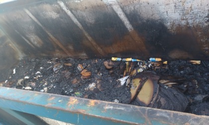 Rifiuti in fiamme e atti vandalici alla stazione ecologica di Terno e Chignolo d'Isola